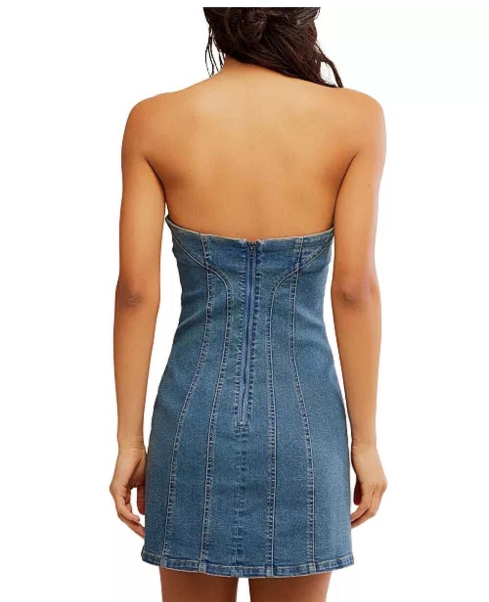 Free People Women's Alexa Strapless Mini Dress - Picture 10 of 11